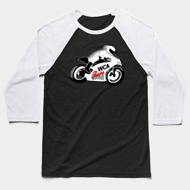 WCA Racing Merchandise Baseball T-Shirt by CarolineArts